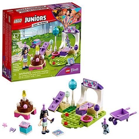 on sale now! LEGO Juniors/4+ Emma's Pet Party 10748 Building Kit (67 P... https://www.amazon.com/dp/B075NTXK8H/ref=cm_sw_r_pi_dp_U_x_Njf6BbMJ3N3H7   #affiliate #christmastoy #legos Lego Balloons, Lego Juniors, Lego 4, Pet Party, Building Toys For Kids, Popular Kids Toys, Indoor Toys, Buy Lego, Party Toys