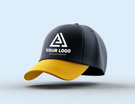 Psd front side premium cap mockup with l... | Premium Psd #Freepik #psd Mockup Free Psd Download, Mockup Template Free, Cap Mockup, Psd Template Free, Logo Mockup, Branding Mockups, Mockup Free Psd, Free Mockup, Mockup Psd