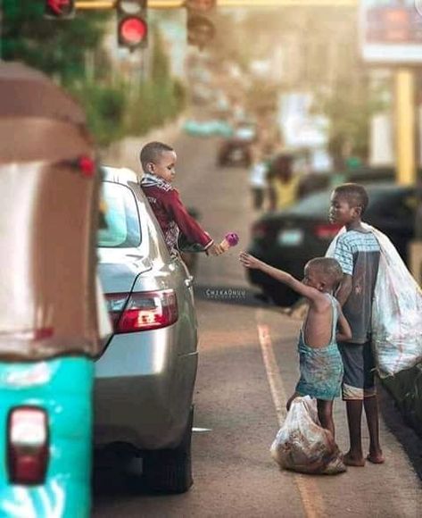 The poor can really help the rich, especially where their money can't, there's an inspiring story behind this, visit the blog to read... Rich Vs Poor, Rich And Poor, Friendship Photography, Youth Services, Galaxy Pictures, Poor Children, Rich Kids, Poor People, Rich People