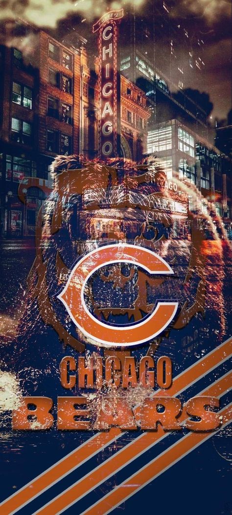 Bear Down Chicago Bears, Chicago Bears Quotes, Chicago Bears Wallpaper, Chicago Bears Pictures, Bears Pictures, Phone Images, Nfl Wallpaper, Bears Wallpaper, Window Lights