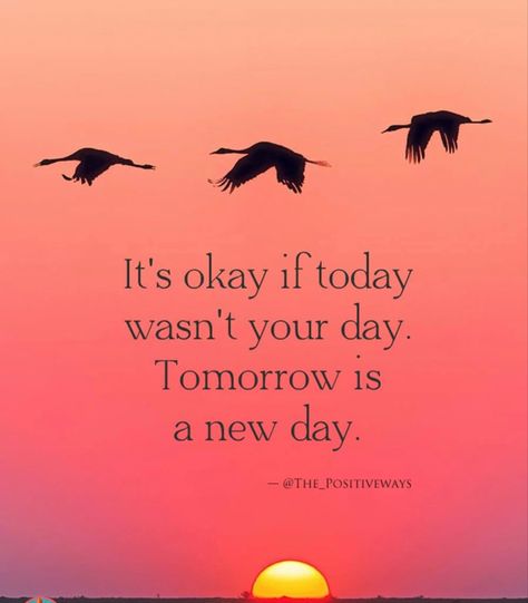 Tomorrow Quotes Positivity, Tomorrow Quotes, New Day Quotes, Tomorrow Is A New Day, Simple Reminders, Short Inspirational Quotes, Positive Outlook, Uplifting Quotes, Better Life Quotes