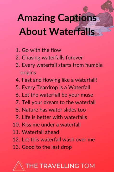 70 Amazing Waterfall Captions For Instagram Waterfall Captions Instagram, Waterfall Captions, Classy Captions For Instagram, Amazing Waterfall, Instagram Success, Captions For Instagram, Instagram Captions, Worth It, The Amazing