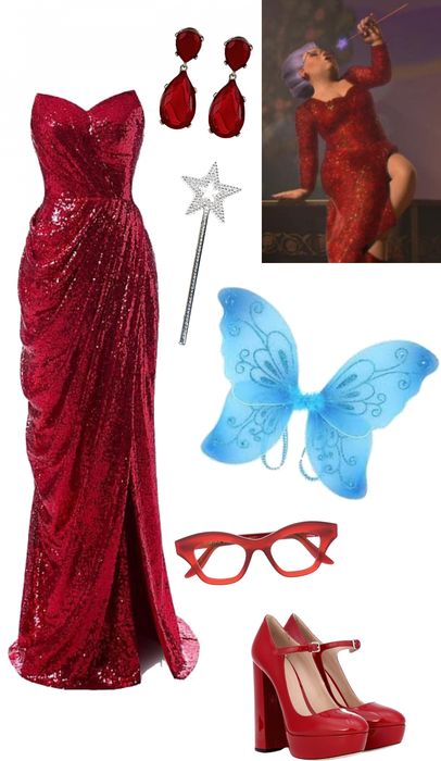 Fairy Godmother from Shrek 2 - DIY Costume Outfit | ShopLook Fairy Godmother Shrek Costume Diy, Shrek Costumes Ideas, Shrek Party Costume Ideas, Fairy God Mother Shrek Costume, Fairy Godmother Shrek Costume, Lord Farquaad Costume Women, Shrek Themed Party Costumes, Shrek Inspired Outfits, Diy Shrek Costume