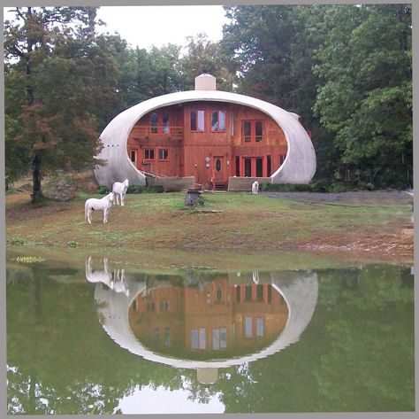 Monolithic Dome Homes, Unusual House, Building Types, Dome Homes, Bubble House, Dome Home, Unusual Homes, Cob House, Unicycle