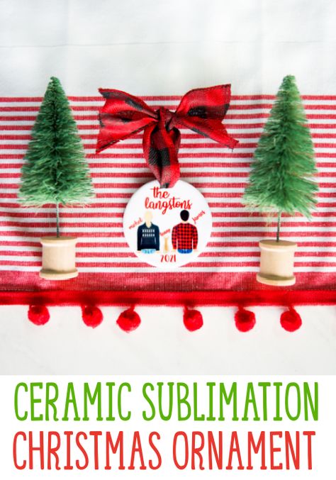 This personalized ceramic sublimation Christmas ornament makes the perfect Cricut gift idea! You can make these for everyone on your gift list and they’re sure to love it. If you’re looking for some great sublimation projects, this is the project for you. Diy Recycled Projects, Cricut Hacks, Sublimation Ideas Projects Inspiration, Beginner Crafts, Craft Techniques, Cricut Tips, Sublimation Ideas, Sublimation Projects, Sublimation Christmas