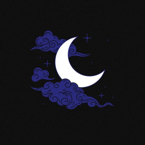 Aesthetic Pictures Moon, Moon Core Aesthetic, Eevee Wallpaper, Moon Dark, Night Illustration, Moon Symbols, Themes App, Window Cling, Game Of Thrones Art