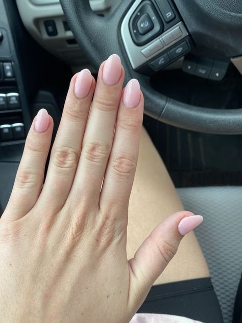 soft pink nails Short Almond Nails Opi Bubble Bath, Bubble Bath Pink Almond Nails, Sns Bubble Bath Nails, Soft Pink Dip Powder Nails, Short Almond Bubble Bath Nails, Bubble Bath Nails Acrylic, Extra Short Almond Nails Designs, Bubble Bath Dip Powder Nails, Almond Bubble Bath Nails