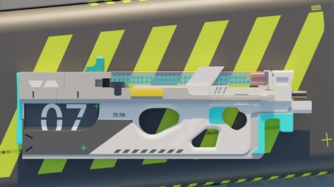 Marathon Inspired P90 SMG , on ArtStation at https://www.artstation.com/artwork/VJYb0X Nasa Punk, Graphic Realism, Gadget Design, Sci Fi Architecture, Dune Art, Sci Fi Tech, Infinite Warfare, Cool Sketches, Typographic Design