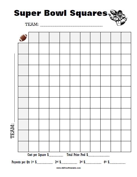 Super Bowl Squares Fundraiser, Superbowl Squares Fundraiser, Superbowl Pool Squares, Free Football Squares Template, Super Bowl Printables Free, Super Bowl Fundraiser Ideas, Super Bowl Squares Printable, Super Bowl Pool Template Squares, Free Printable Football Squares