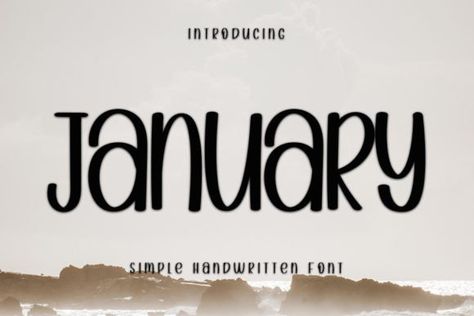 January Font, Fall Fonts, Fonts 2023, Best Script Fonts, Fancy Fonts, Cricut Fonts, Cute Fonts, Types Of Lettering, Handwritten Fonts