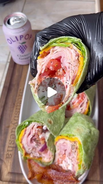 Sandwich Wrap Ideas, Turkey Bacon Ranch, Turkey Wrap Recipes, Salisbury Steaks, Turkey Wrap, Turkey Bacon Wrap, Steak Wraps, Turkey Wraps, Salisbury Steak Recipes