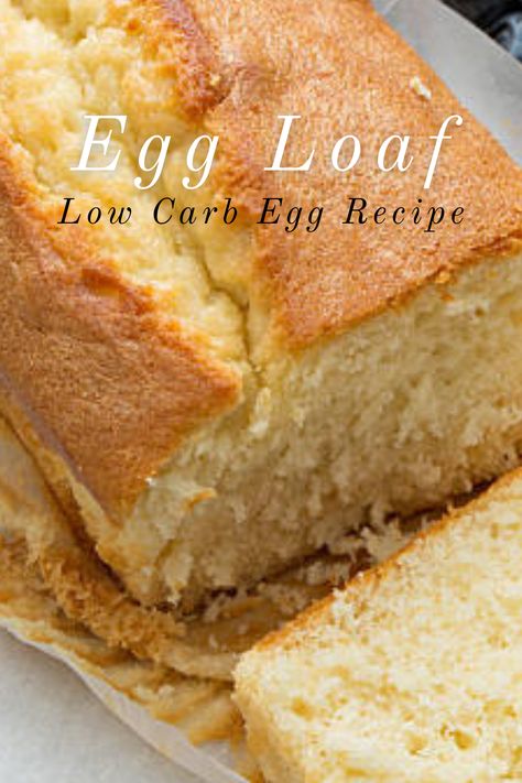 Keto Bread Easy, Egg Bread Recipes, Bread Recipe With Eggs, Keto Egg Dessert, No Flour Bread Recipes, No Flour Bread, Keto Bread With Cream Cheese, Keto Recipes With Eggs, Keto Cream Cheese Bread