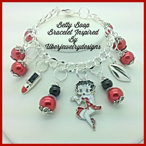 Betty Boop Bracelet, Betty Boop Jewelry, Betty Boop Figurines, Vintage Betty Boop, Betty Boop Quotes, Black Betty Boop, Hand Wound, Betty Boop Art, Betty Boop Pictures