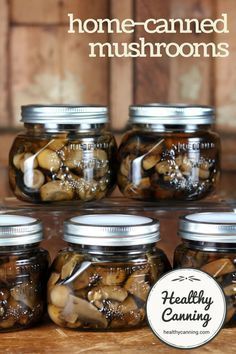 Garbage Can Root Cellar, Canning Mushrooms, Canning Room Ideas, Canning Fruit, Pressure Canning Recipes, Canned Mushrooms, Canning Vegetables, Home Canning Recipes, Canned Food Storage