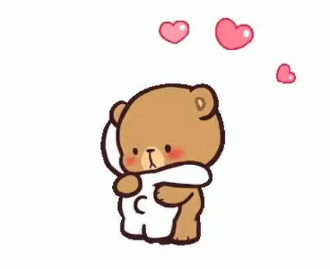 Calin Gif, Emoji Gif, Milk And Mocha, Hug Gif, Bear Gif, Cute Hug, Animiertes Gif, Love You Gif, Milk & Mocha