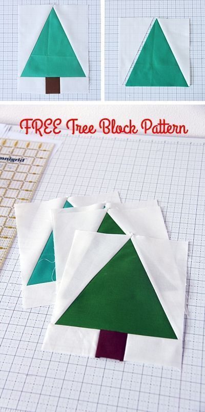 Free Tree Block Pattern Christmas Tree Quilt Block Patterns, Christmas Tree Quilt Pattern, Christmas Tree Quilt Block, Tree Quilt Block, Tree Quilt Pattern, Christmas Quilt Blocks, Quilt Blocks Easy, Christmas Tree Quilt, Christmas Quilt Patterns