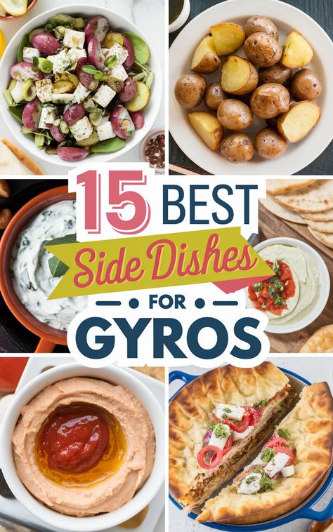 Discover the perfect pairings for your gyros! 🥙🤤 #gyros #foodpairings #delicious Side Dish For Gyros, Authentic Greek Gyros Recipe, Vegetarian Gyro, Gyro Sandwich, Gyro Pita, Gyro Wrap, Gyros Recipe, Pita Bread Sandwich, Lamb Gyros