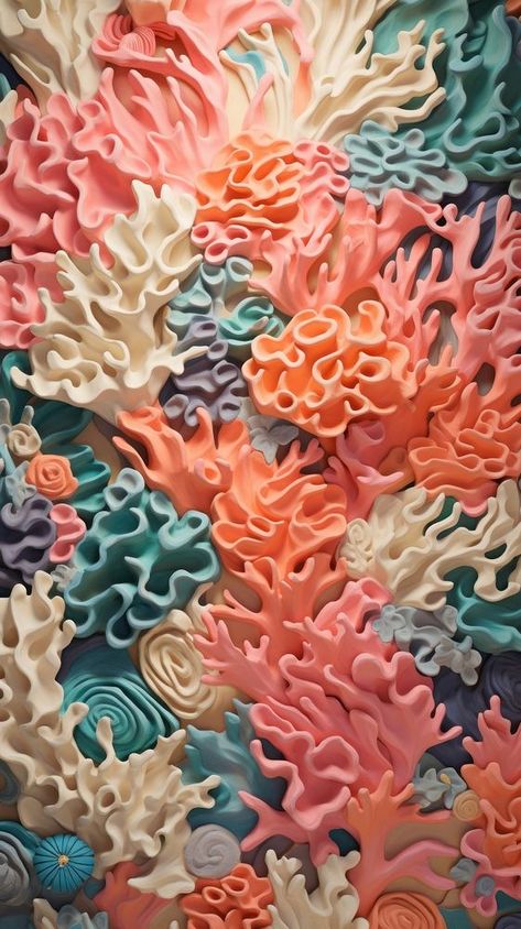 Coral reef bas relief pattern art food backgrounds. | premium image by rawpixel.com / Tang Coral Reef Texture, Texture Inspiration Design Art, Sea Coral Aesthetic, Coral Pattern Design, Coral Reefs Aesthetic, Coral Reef Aesthetic, Coral Building, Pink Coral Reef, Beach Moodboard