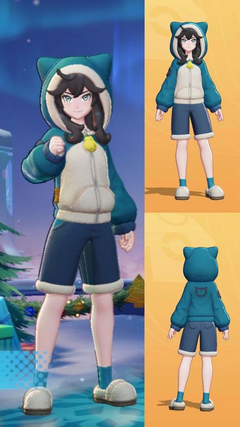 Pokemon Violet Outfit, Pokemon Go Avatar Outfit Ideas, Pokémon Trainer Base, Pokemon Body Base, Pokémon Go Outfits, Pokemon Oc Art, Pokemon Unite Outfits, Pokemon Trainer Outfit Ideas, Pokemon Outfits Ideas