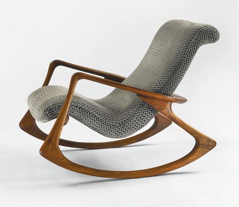 CONTOUR ROCKING CHAIR, MODEL NO. 175-F by Vladimir Kagan, 1953 Rock Furniture, Rock Chair, Resin Plaque, Modern Rocking Chair, Wooden Sofa Set Designs, Vladimir Kagan, Furniture Design Chair, Sofa Set Designs, Furniture Design Living Room