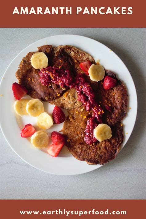 Amaranth Flour Pancakes, Amaranth Pancakes, Amaranth Grain, German Apple Pancake, Healthy Flour, No Flour Pancakes, Flour Pancakes, Apple Pancakes, Savory Pancakes