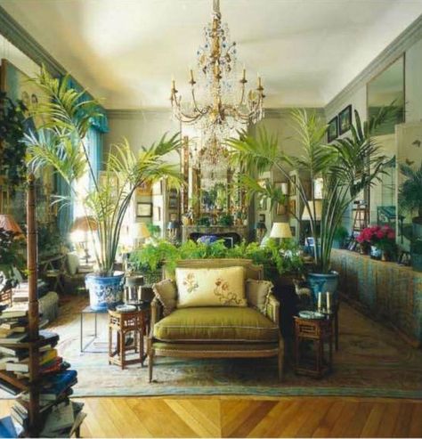 Green is Good: Paris Edition | Habitually Chic | Bloglovin’ Bohemian Style Interior Design, Maximalist Interior Design, British Colonial Decor, Bohemian Style Interior, Maximalist Interior, Colonial Decor, Maximalist Decor, Parisian Apartment, Paris Apartments