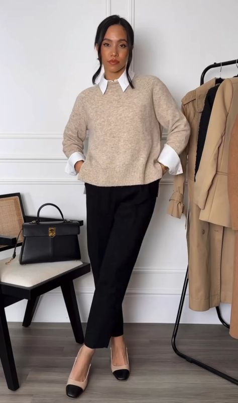 Office Outfit Women Business, Smart Casual Work Outfit Women, Office Attire Women, Casual Outfits For Women, High Waisted Dress, Elegant Classy Outfits, Style Désinvolte Chic, Smart Casual Work Outfit, Chic Business Casual