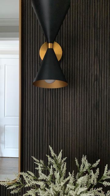 Powder Room Accent Wall, Pole Wrap, Church Interior Design, Focal Wall, Powder Room Design, Brad Nails, Wood Accent Wall, Entryway Wall, Accent Wall Bedroom