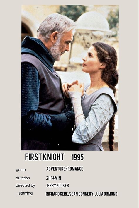 First Knight Movie, Julia Ormond, 80s Classics, First Knight, Movie Card, Fav Movies, Sean Connery, Movie Poster, Movie Tv