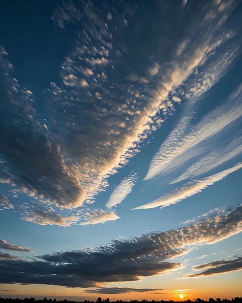 beautiful #clouds #sky #awan #sunsetphotography #sunsetvibes🌅 #sunset #cirrusclouds Cloud Images Sky, Pretty Sunsets Aesthetic Clouds, Morning Clouds Sky Snap, Sun Set Clouds Sky, Sunset Above Clouds, Sunset Photography, Sunrise Sunset