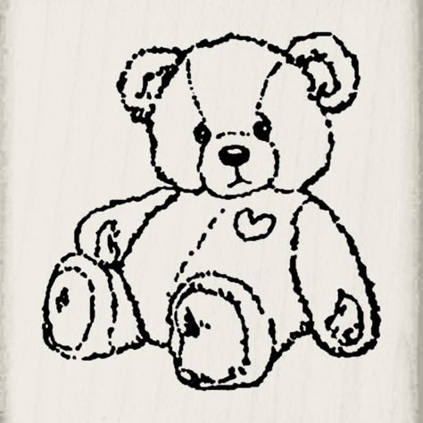 Grunge Teddy Bear Aesthetic, Teddy Bear With Heart Tattoo, Teddy Bear Holding Heart Tattoo, Vintage Bear Drawing, Dainty Teddy Bear Tattoo, Two Headed Teddy Bear Tattoo, Teddy Bear Tattoo Stencil, Stuff Animal Drawing, Teddy Bear Aesthetic Drawing