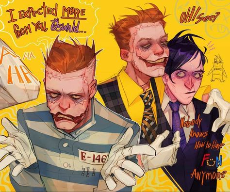 How To Draw Villains, Jazzpunk Fanart, Twoface Dc, The Batman Fanart, Gotham Fashion, Penguin Gotham, Gotham Batman, Univers Dc, Joker Art