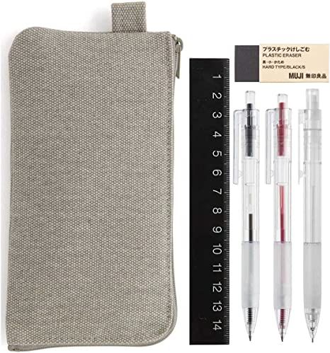 Muji Stationery, Gel Ink Pens, Pencil Eraser, Stationery Storage, Mechanical Pencil, Pen Case, Pencil Holder, Mechanical Pencils, Stationery Set