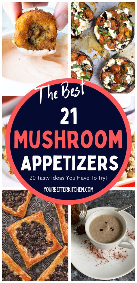 Mushroom Appetizers Easy Finger Foods, Sliced Mushroom Appetizer, Mushroom Appetizers Easy, Mushroom Snacks, Low Carb Stuffed Mushrooms, Mushroom Jerky, Mushroom Appetizer, Mushroom Appetizer Recipes, Mushrooms Stuffed