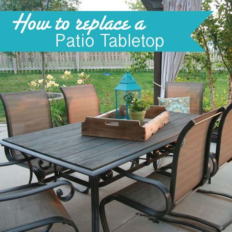 Patio Table Redo, Patio Table Centerpiece, Outdoor Dinning Table, Wood Patio Table, Patio Table Top, Patio Table Decor, Diy Patio Table, Patio Furniture Makeover, Round Patio Table