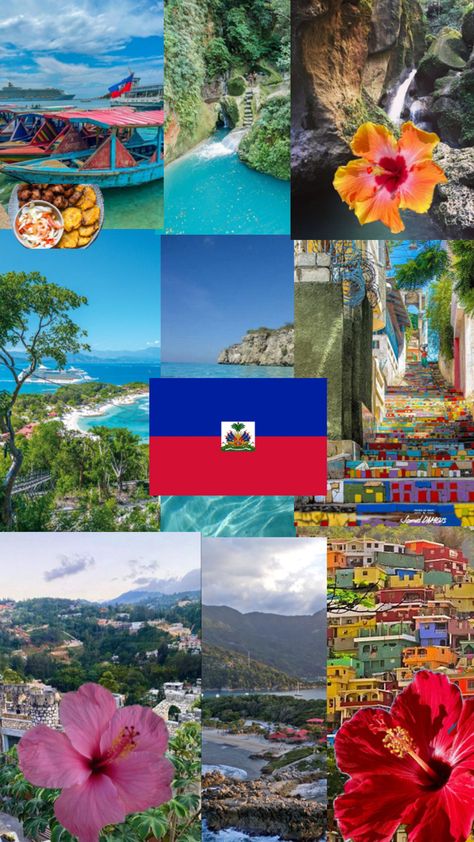 Haiti History, Haiti Flag, Haitian Flag, Aesthetic Objects, Haitian Art, Caribbean Style, Caribbean Culture, Travel Inspiration Destinations, Destination Voyage