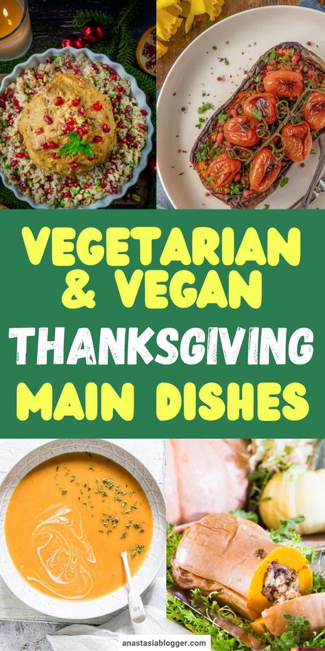 Having a plant-based diet does not mean you have to skip the Thanksgiving classics. Here are 15 healthy vegetarian and vegan Thanksgiving main dishes for everyone to enjoy! #thanksgivingrecipes #vegan #vegetarian Vegan Thanksgiving Main, Vegan Thanksgiving Dishes, Vegan Ham Recipe, Vegetarian Mushroom Gravy, Vegan Meatloaf Recipe, Vegan Thanksgiving Main Dish, Thanksgiving Main Dishes, Thanksgiving Main Dish, Vegan Sweet Potato Casserole