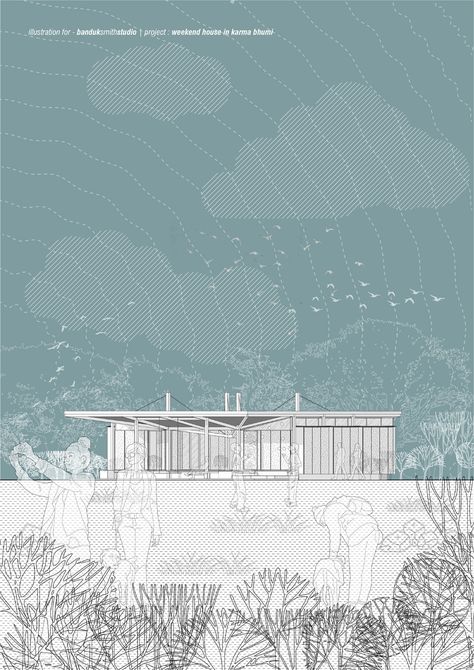 illustrations | architecture on Behance Architecture Report Cover Design, Architecture Graphics Plan, Atmospheric Section Architecture, Architecture Drawing Procreate, Procreate Architecture Plan, Line Drawings Architecture, Render Styles Architecture, Architecture Collage Render, Architectural Plan Drawing