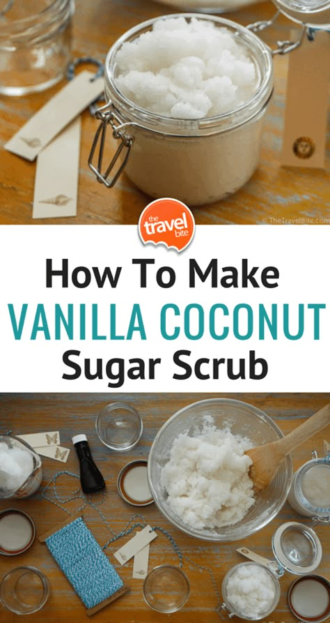 Coconut Sugar Scrub, Coconut Scrub, Diy Sugar Scrub Recipe, Diy Scrubs, Diy Sugar Scrub, Salt Scrubs, Body Scrub Recipe, Sugar Scrub Homemade, Homemade Scrub