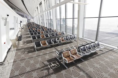 Kusch+Co furnished the waiting area “Tea Garden” in the international airport in Beijing with the benches of the series 8000 (Design by Studio F. A. Porsche). The premium, genuine leather upholstery, the purist, vigorous design language as well as the blue and brown color scheme underline the benches’ excellent comfort. Blue And Brown Color Scheme, Brown Color Scheme, Studio F, Brown Color Schemes, Building Maintenance, Garden Design Layout, Garden Design Plans, Waiting Area, Tea Garden