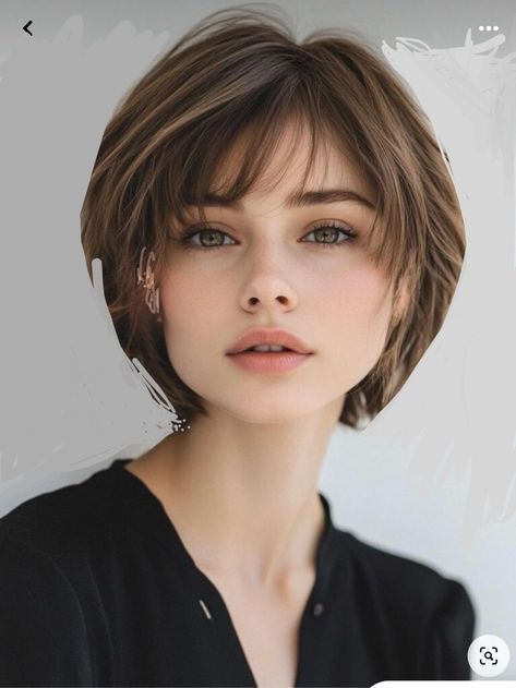 Short Hairstyles With Bangs, Trendy Short Hairstyles, Layered Bob Haircuts, How To Cut Bangs, Short Layered, Blonde Pixie Cuts, Short Layered Haircuts, Stylish Haircuts, Short And Sweet