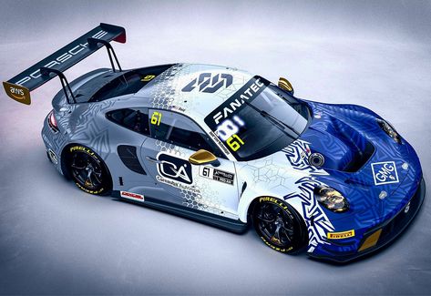 Race Car Livery Design, Porsche Livery, Race Car Livery, Gt3 Cars, Car Liveries, Livery Design, Car Livery, Car Paint Jobs, Car Sticker Design