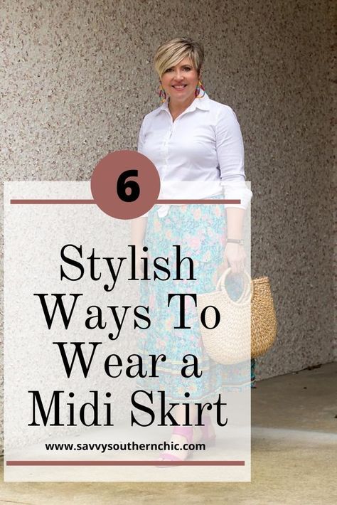 Curious how to wear midi skirt without looking frumpy? A midi skirt is a great summer skirt and easy to style in several casual chic ways. #howtowearit #waystowear #skirt #cutesummeroutfits Midi Skirt Outfit Ideas, Linen Skirt Outfit, Midi Skirt Outfits Summer, Denim Midi Skirt Outfit, Royal Family Fashion, Fashionista Outfits, Long Linen Skirt, White Skirt Outfits, Skirt Outfit Summer