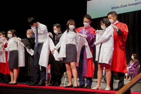 White Coat Ceremony 2021 White Coat Ceremony, Medical School Motivation, College Board, Vision Board Manifestation, White Coat, School Motivation, Medical School, Academic Dress, Medical