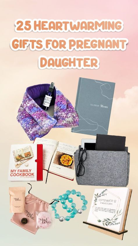 Giving gifts to pregnant daughters is one of the best ways to show you care. Your pregnant daughter definitely needs your support; being a mother will not be an easy job. Now support them to be the best mother in the world with these 25 heartwarming gifts for pregnant daughters! #pregnantdaughtergifts #giftsforpregnantdaughter #giftideasforpregnantdaughter #mothersdaygiftforpregnantdaughter #giftsfornewlypregnantdaughter #giftformypregnantdaughter #birthdaygiftforpregnantdaughter My Daughter Is Pregnant, Gifts For Pregnant Daughter In Law, Best Gifts For Pregnant Women, Gift For Pregnant Women, Gift For Pregnant Sister, First Pregnancy Gifts, Pregnant Mom Gifts, Expecting Mother Gifts, Gifts For Pregnant Women