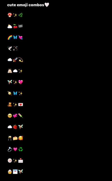 Emoji For Best Friend Contact, Emojis For Best Friend Contact, Emoji Combos For Friends, Emoji For Best Friend, Aesthetic Snapchat Emojis, Insta Bio Ideas Aesthetic Emojis, Emojis For Best Friend, Ig Emoji Combos, Aesthetic Instagram Bio Emojis