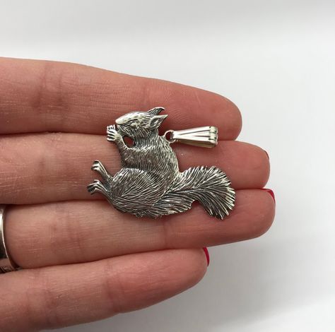 Excited to share this item from my #etsy shop: Sterling silver 925, silver squirrel pendant , squirrel jewellery, squirrel necklace Squirrel Jewelry, Squirrel Necklace, Skull Earrings, Love Ring, Earrings Photo, Beautiful Rings, Silver 925, Brooches, Necklace Etsy