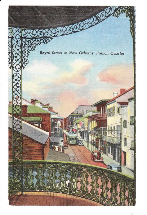 New Orleans Louisiana Vintage Postcard by PicturesFromThePast, $4.25 French Quarter Art, New Orleans History, French Quarter New Orleans, Louisiana Art, New Orleans French Quarter, New Orleans Louisiana, Crescent City, Cultural Experience, French Quarter