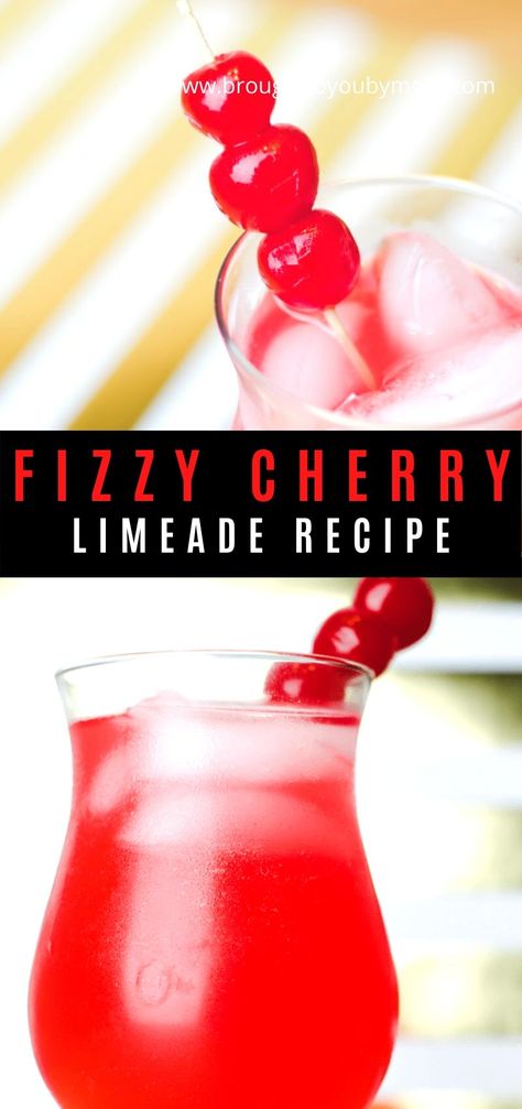 Cherry Limeade Recipe, Limeade Drinks, Limeade Recipe, Cherry Drink, Berry Drinks, Cherry Limeade, Desserts For A Crowd, Backyard Barbecue, Party Desserts