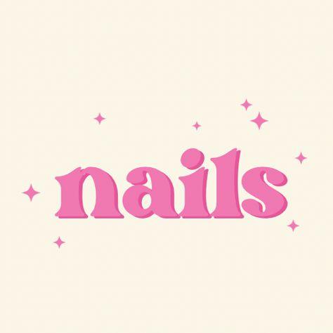 Nails Board, Nail Art Business Name Ideas, Nails Aesthetic Quotes, Nails Background Logo, Nails By Logo, Nail Word Art, Nails Logo Ideas, Nails Text, Nail Vision Board